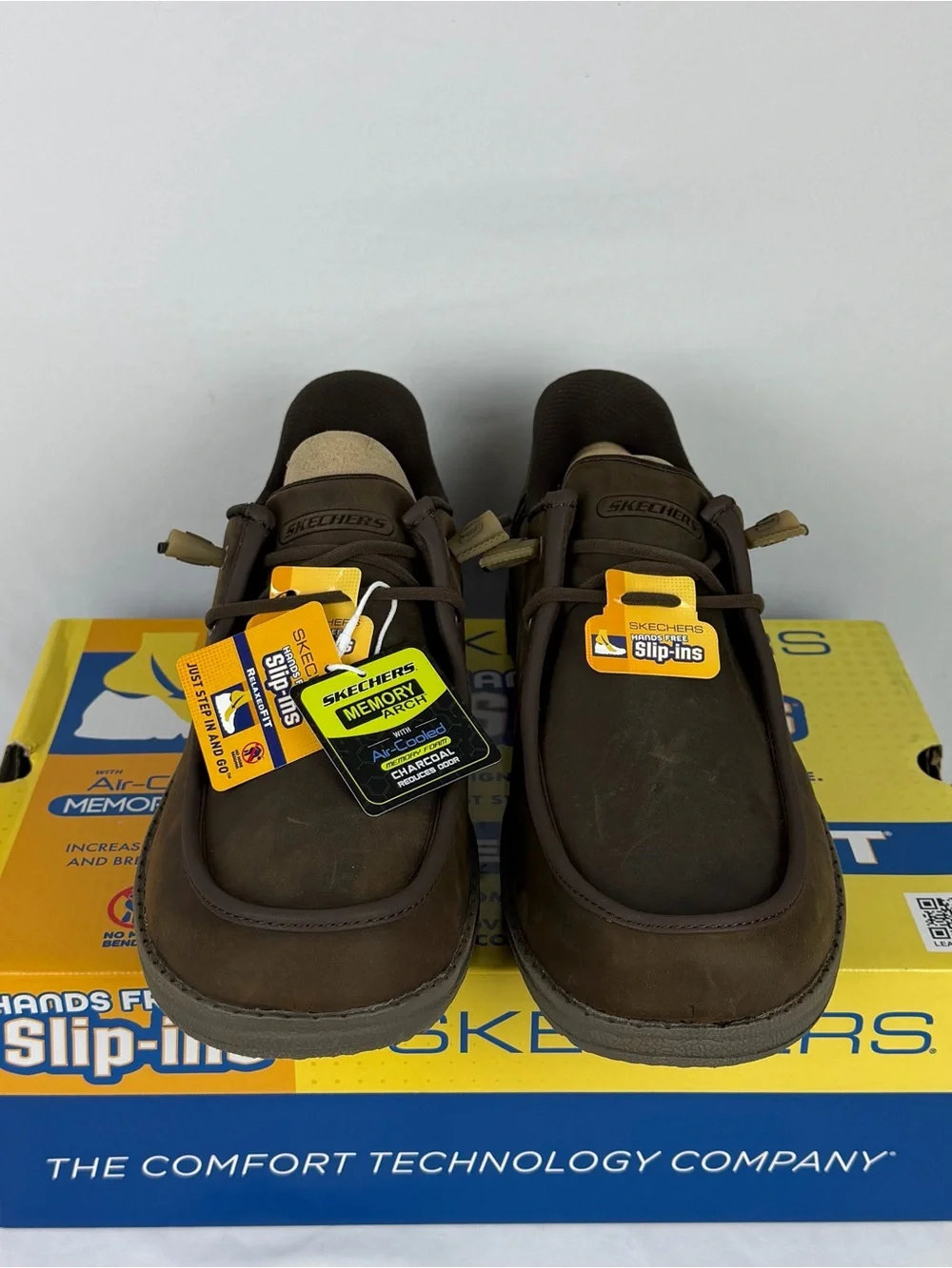 SKECHERS Melson-Edrick Cocoa Brown Slip-ins Loafer Shoe Men's Size 10